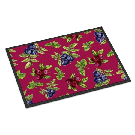 Carolines Treasures Berries Indoor or Outdoor Mat, 18 x 27 in. BB5209MAT
